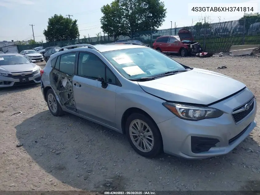 2017 Subaru Impreza Premium VIN: 4S3GTAB6XH3741814 Lot: 42605863