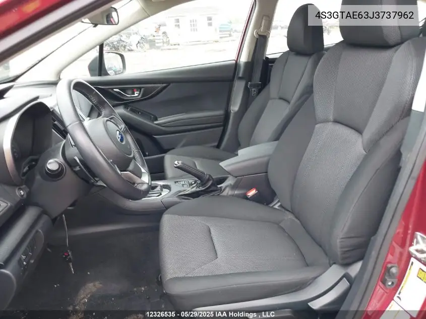 2018 Subaru Impreza Premium Plus VIN: 4S3GTAE63J3737962 Lot: 12326535