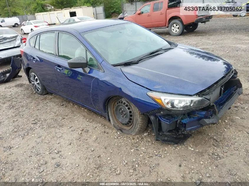 2018 Subaru Impreza 2.0I VIN: 4S3GTAA68J3705062 Lot: 42240894