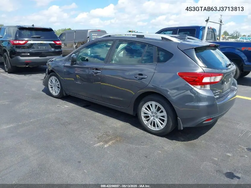 2018 Subaru Impreza 2.0I Premium VIN: 4S3GTAB63J3713813 Lot: 42256557