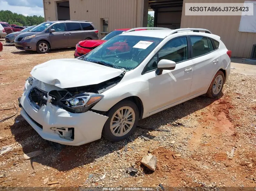 4S3GTAB66J3725423 2018 Subaru Impreza 2.0I Premium