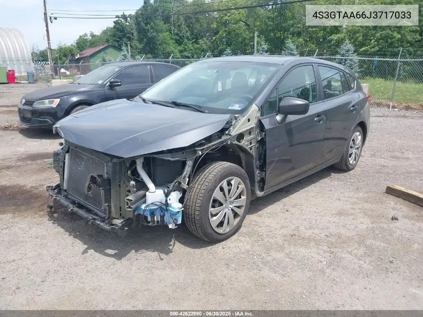 2018 Subaru Impreza 2.0I VIN: 4S3GTAA66J3717033 Lot: 42622990
