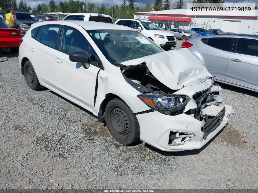 2019 Subaru Impreza 2.0I VIN: 4S3GTAA69K3719859 Lot: 42250493