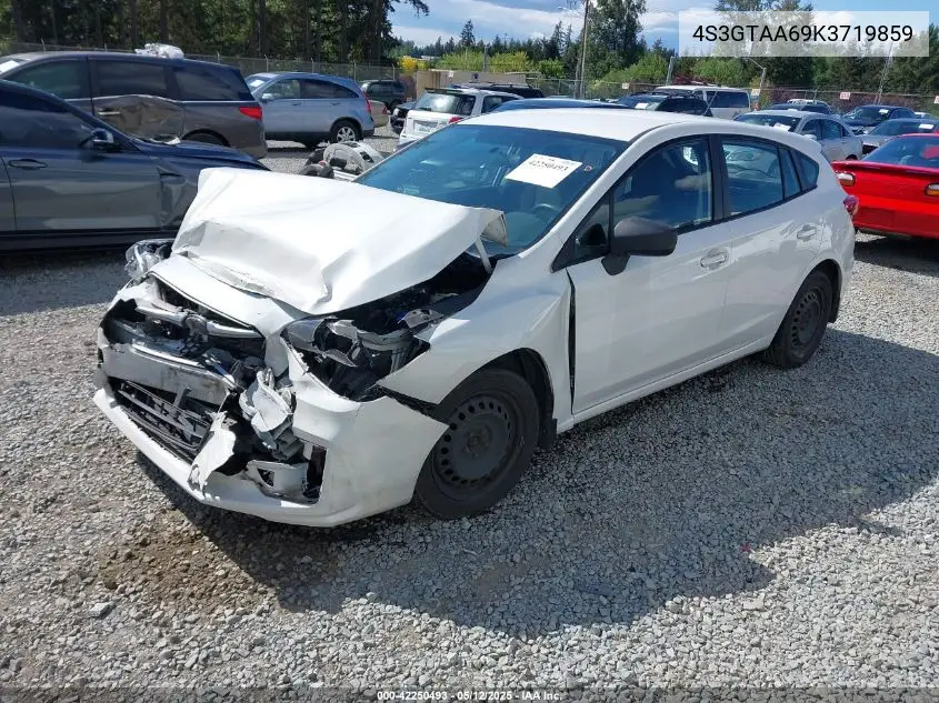 2019 Subaru Impreza 2.0I VIN: 4S3GTAA69K3719859 Lot: 42250493