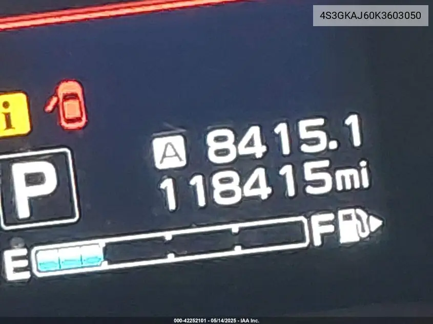 2019 Subaru Impreza 2.0I Sport VIN: 4S3GKAJ60K3603050 Lot: 42252101