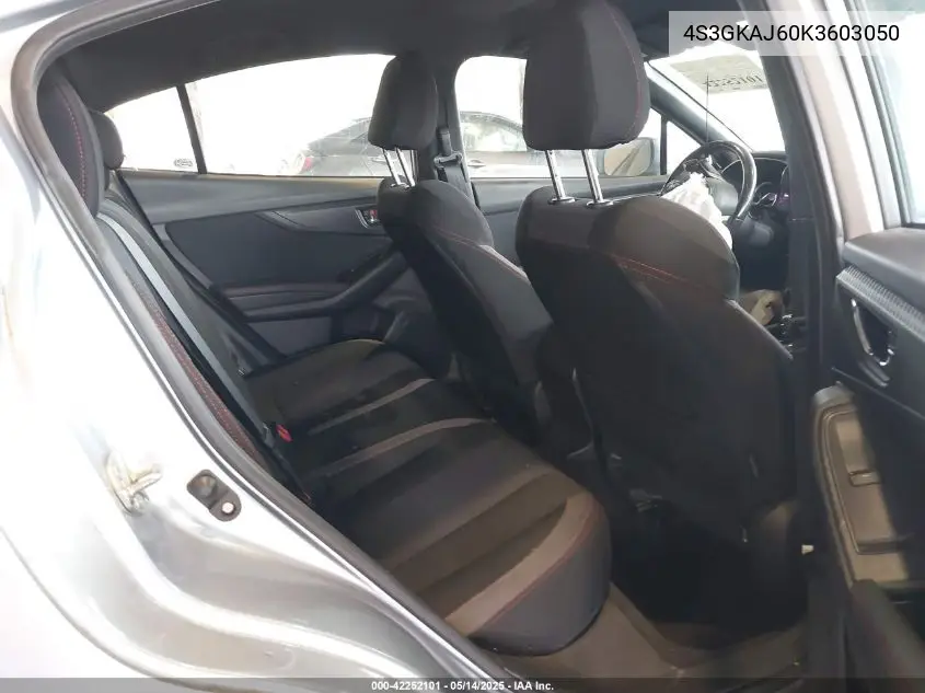 2019 Subaru Impreza 2.0I Sport VIN: 4S3GKAJ60K3603050 Lot: 42252101
