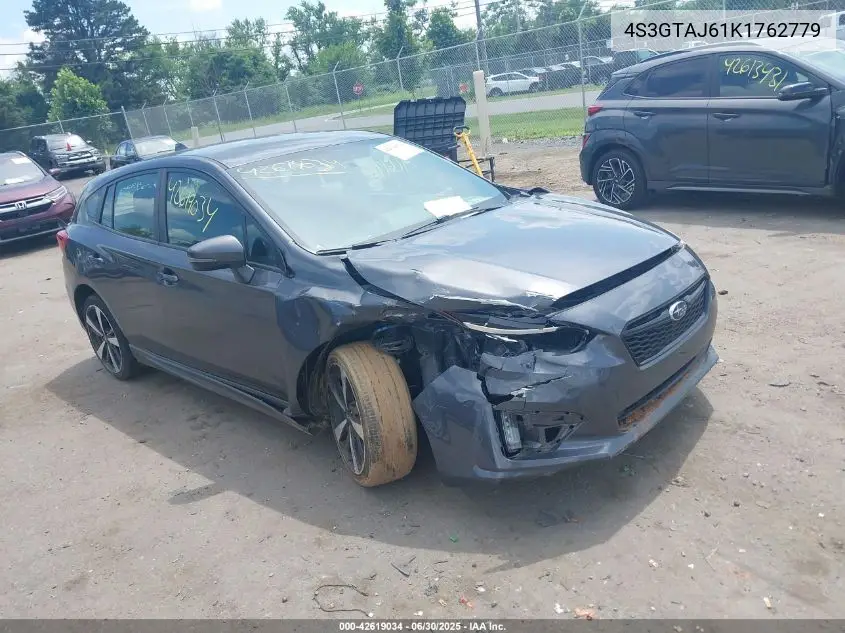 2019 Subaru Impreza 2.0I Sport VIN: 4S3GTAJ61K1762779 Lot: 42619034