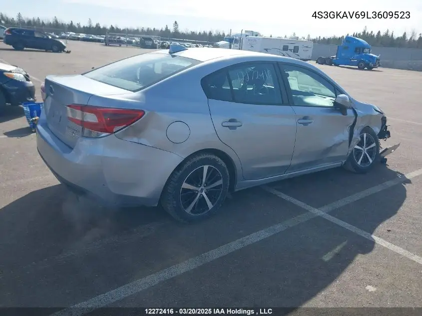 2020 Subaru Impreza Premium VIN: 4S3GKAV69L3609523 Lot: 12272416