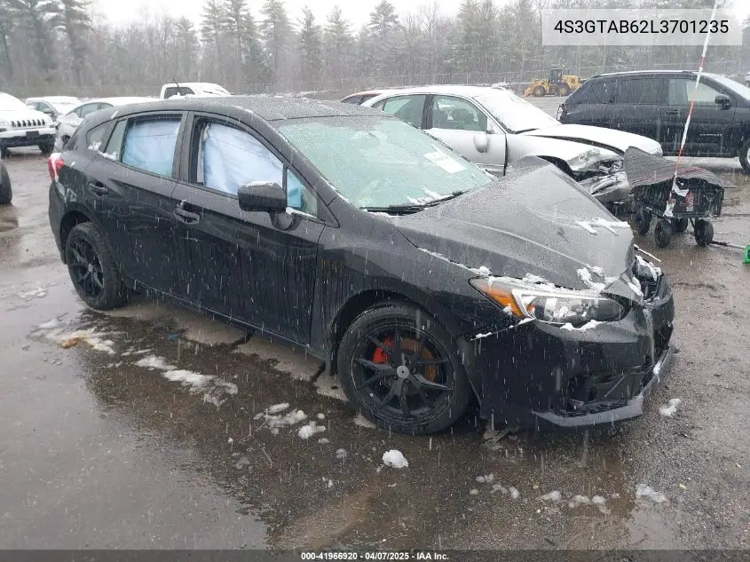 2020 Subaru Impreza 5-Door VIN: 4S3GTAB62L3701235 Lot: 41966920