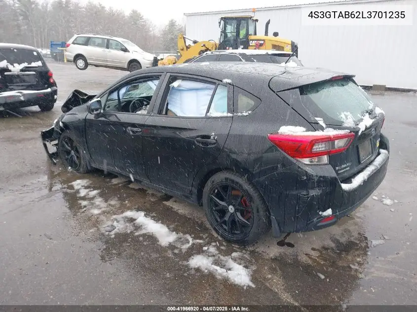 2020 Subaru Impreza 5-Door VIN: 4S3GTAB62L3701235 Lot: 41966920