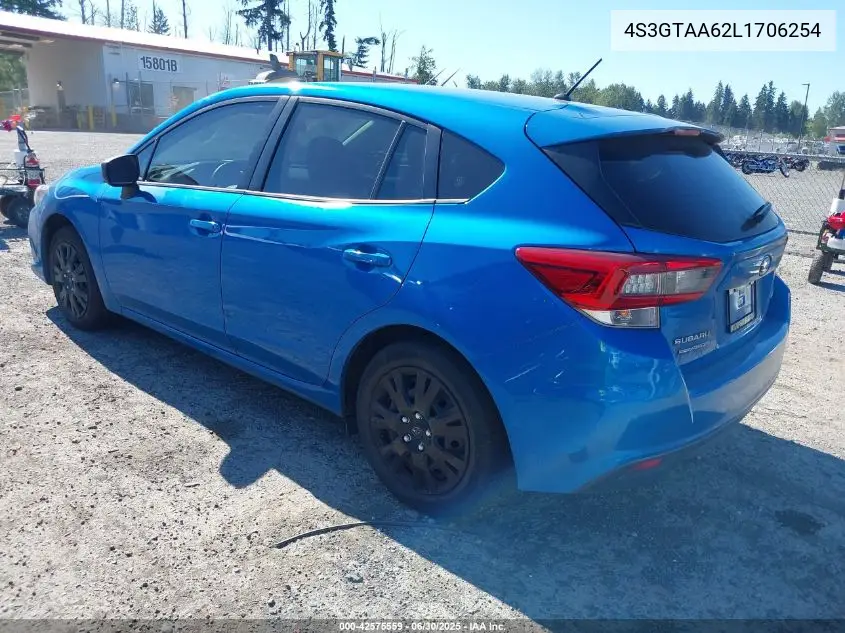 2020 Subaru Impreza 5-Door VIN: 4S3GTAA62L1706254 Lot: 42575559