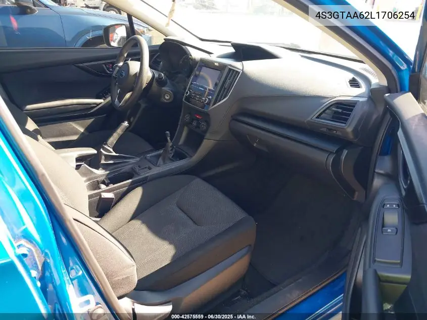2020 Subaru Impreza 5-Door VIN: 4S3GTAA62L1706254 Lot: 42575559