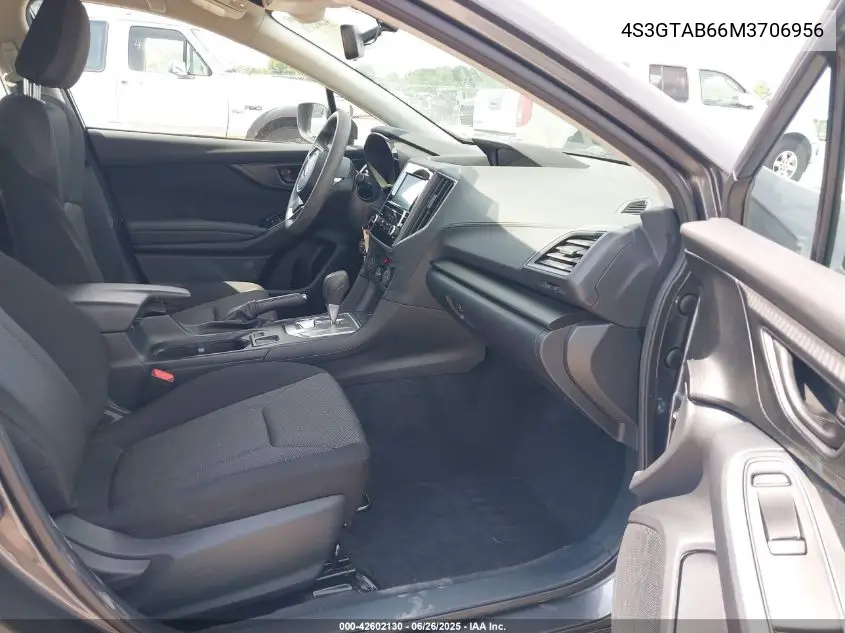 2021 Subaru Impreza 5-Door VIN: 4S3GTAB66M3706956 Lot: 42602130