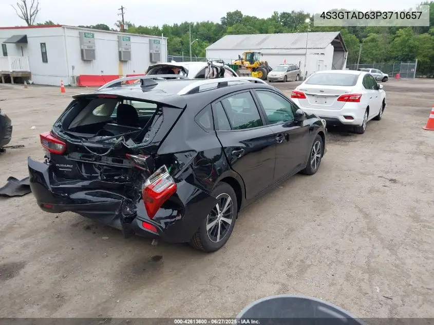 2023 Subaru Impreza Premium 5-Door VIN: 4S3GTAD63P3710657 Lot: 42613600