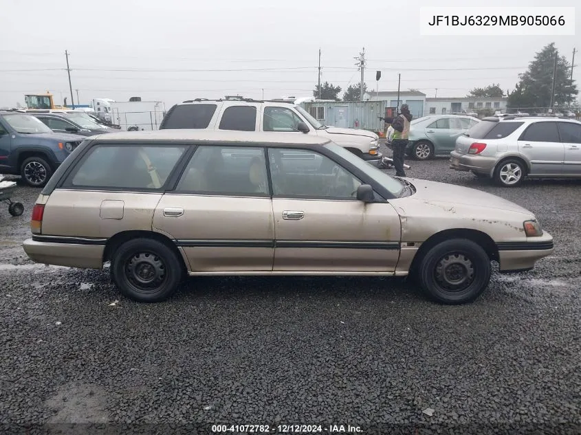 1991 Subaru Legacy L VIN: JF1BJ6329MB905066 Lot: 41072782