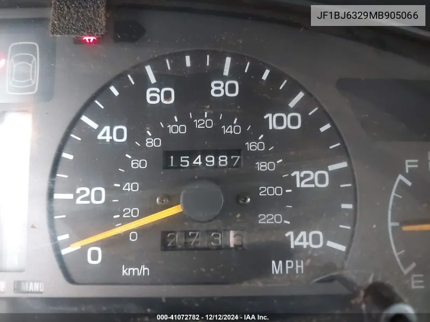 1991 Subaru Legacy L VIN: JF1BJ6329MB905066 Lot: 41072782
