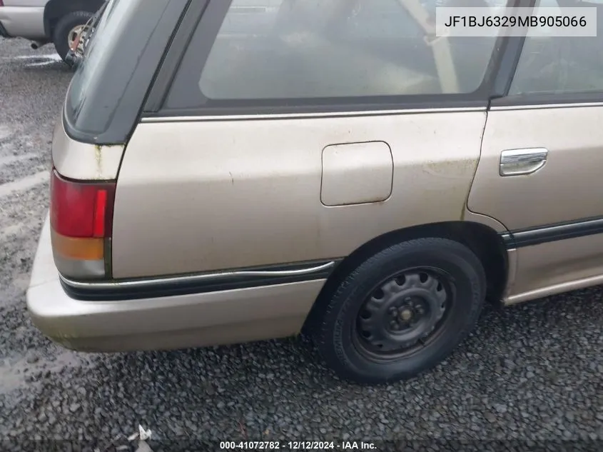 1991 Subaru Legacy L VIN: JF1BJ6329MB905066 Lot: 41072782