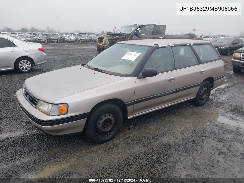 1991 Subaru Legacy L VIN: JF1BJ6329MB905066 Lot: 41072782