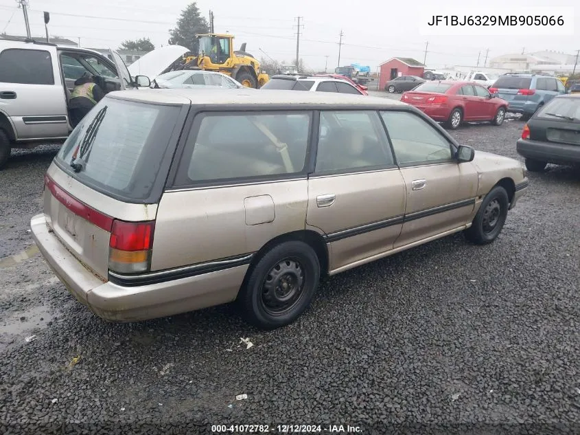 1991 Subaru Legacy L VIN: JF1BJ6329MB905066 Lot: 41072782