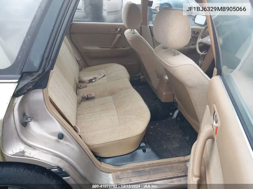 1991 Subaru Legacy L VIN: JF1BJ6329MB905066 Lot: 41072782
