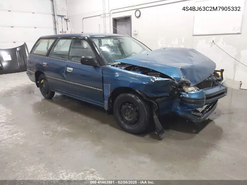 1991 Subaru Legacy L/Hx/Px/Rx VIN: 4S4BJ63C2M7905332 Lot: 41483981