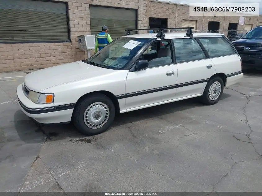 1991 Subaru Legacy L/Hx/Px/Rx VIN: 4S4BJ63C6M7908203 Lot: 42243728