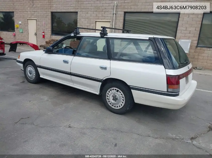 1991 Subaru Legacy L/Hx/Px/Rx VIN: 4S4BJ63C6M7908203 Lot: 42243728