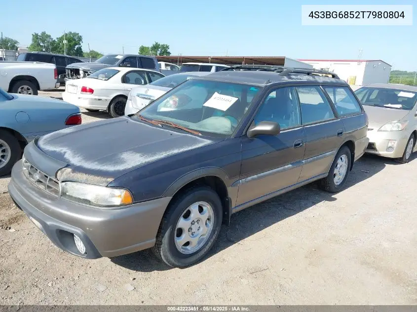 1996 Subaru Legacy Outback VIN: 4S3BG6852T7980804 Lot: 42223451