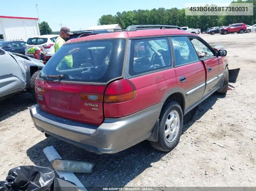 1996 Subaru Legacy Outback VIN: 4S3BG6858T7380031 Lot: 42539719
