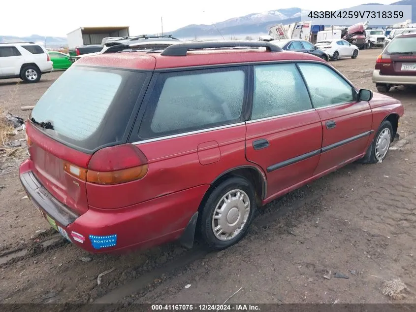 1997 Subaru Legacy Brighton VIN: 4S3BK4259V7318359 Lot: 41167075