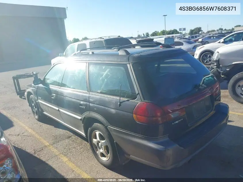 1998 Subaru Legacy Outback/Outback Limited/Outback Sport VIN: 4S3BG6856W7608371 Lot: 42522025
