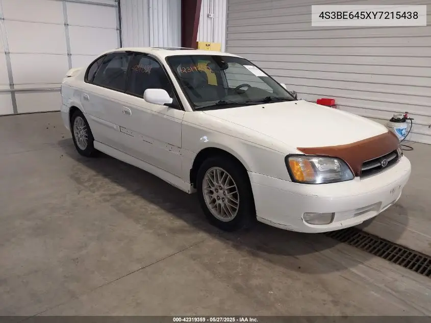 2000 Subaru Legacy Gt VIN: 4S3BE645XY7215438 Lot: 42319359