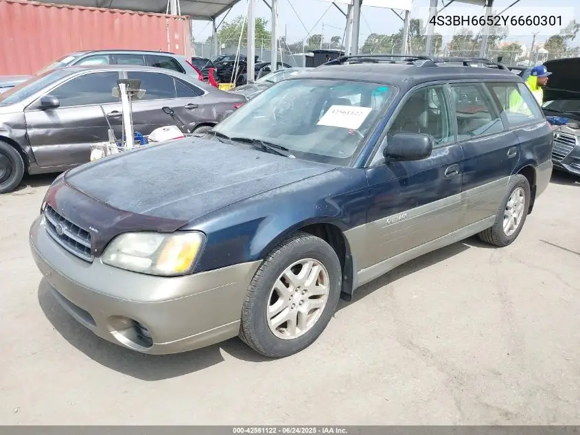2000 Subaru Legacy Outback W/Rb Equip VIN: 4S3BH6652Y6660301 Lot: 42561122