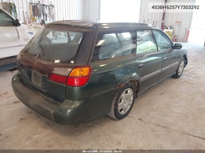 2000 Subaru Legacy Brighton VIN: 4S3BH6257Y7303292 Lot: 42772066