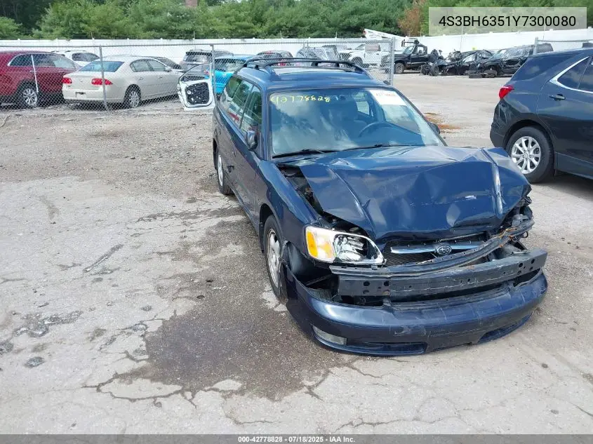 2000 Subaru Legacy L VIN: 4S3BH6351Y7300080 Lot: 42778828