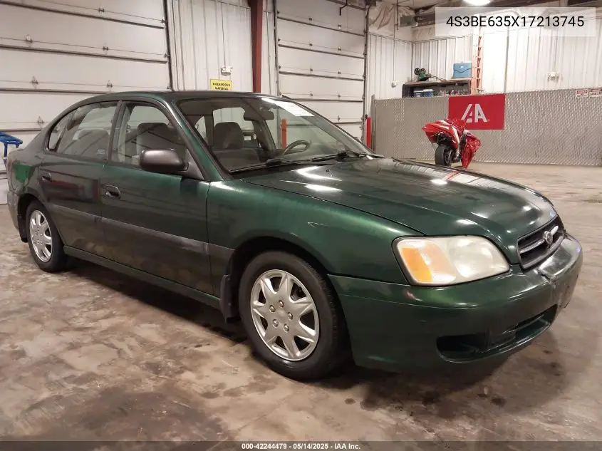 2001 Subaru Legacy L VIN: 4S3BE635X17213745 Lot: 42244479