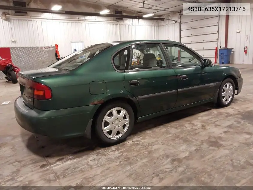 2001 Subaru Legacy L VIN: 4S3BE635X17213745 Lot: 42244479