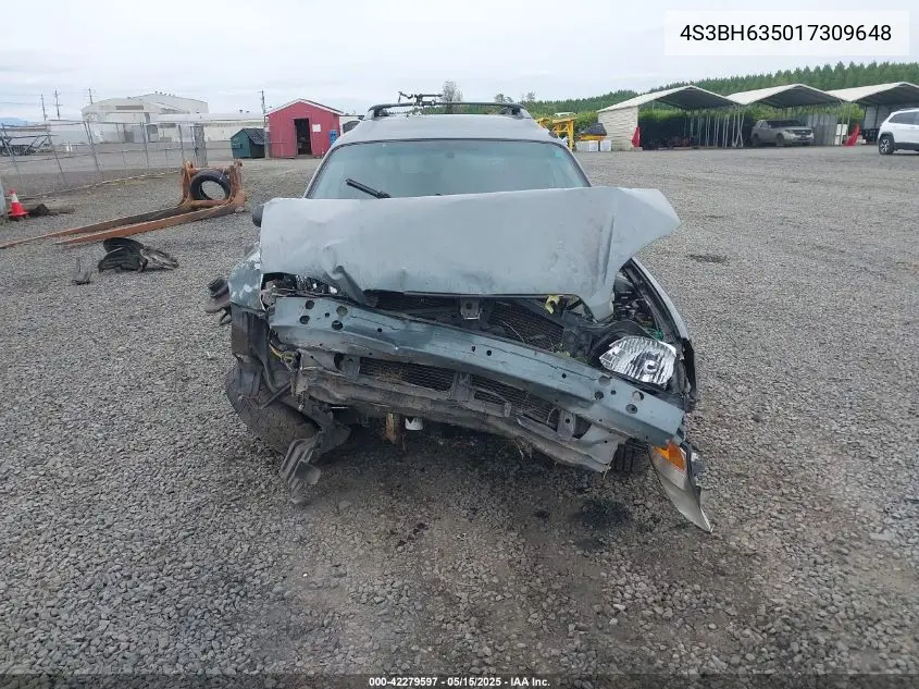2001 Subaru Legacy L VIN: 4S3BH635017309648 Lot: 42279597