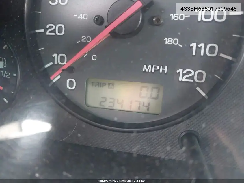 2001 Subaru Legacy L VIN: 4S3BH635017309648 Lot: 42279597