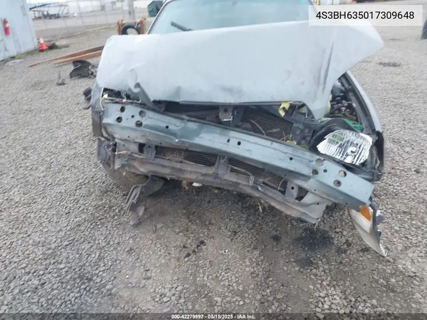 2001 Subaru Legacy L VIN: 4S3BH635017309648 Lot: 42279597