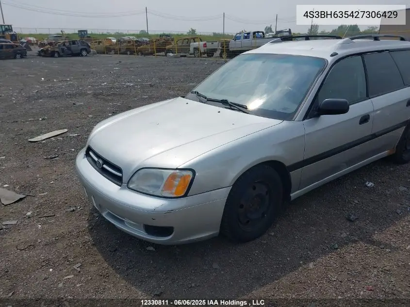 2002 Subaru Legacy L VIN: 4S3BH635427306429 Lot: 12330811