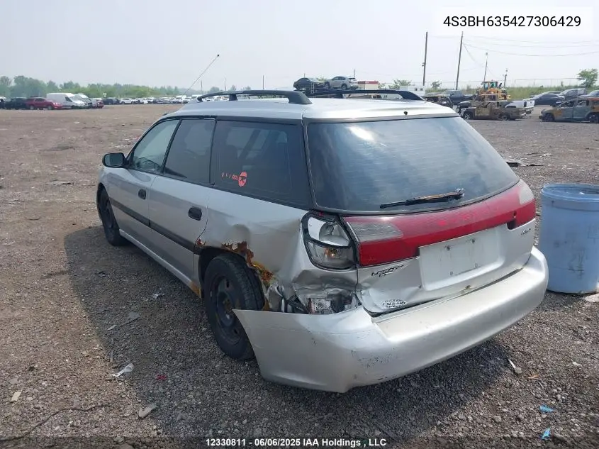 2002 Subaru Legacy L VIN: 4S3BH635427306429 Lot: 12330811