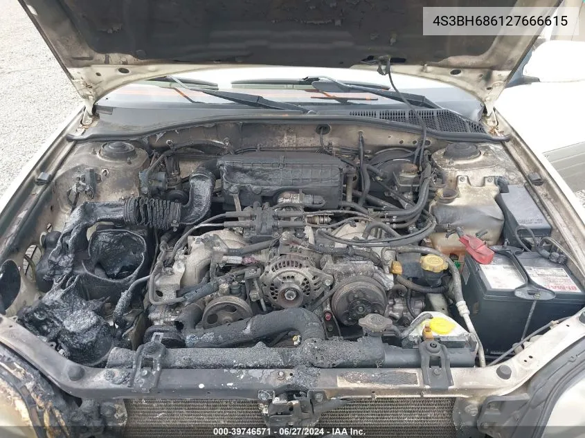 2002 Subaru Outback Limited VIN: 4S3BH686127666615 Lot: 39746571