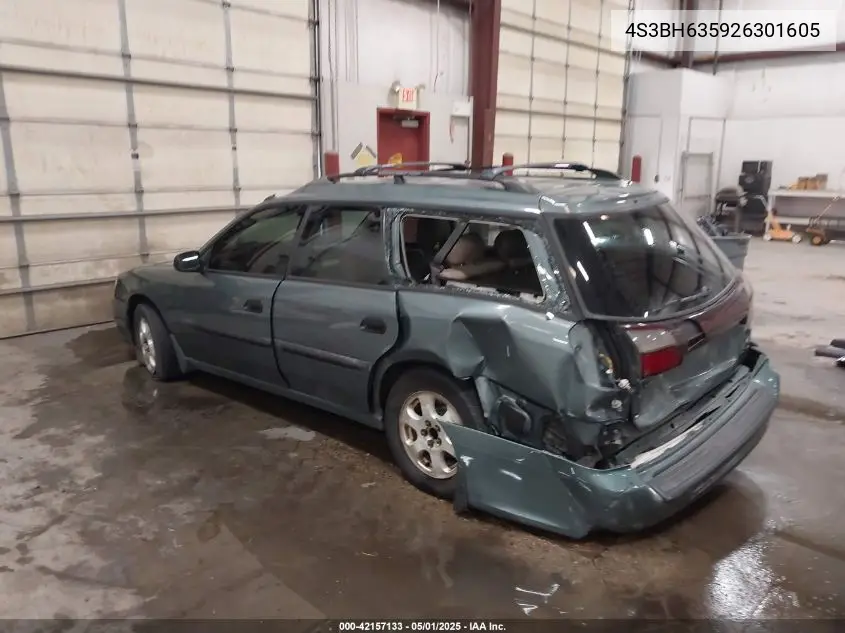 2002 Subaru Legacy L VIN: 4S3BH635926301605 Lot: 42157133