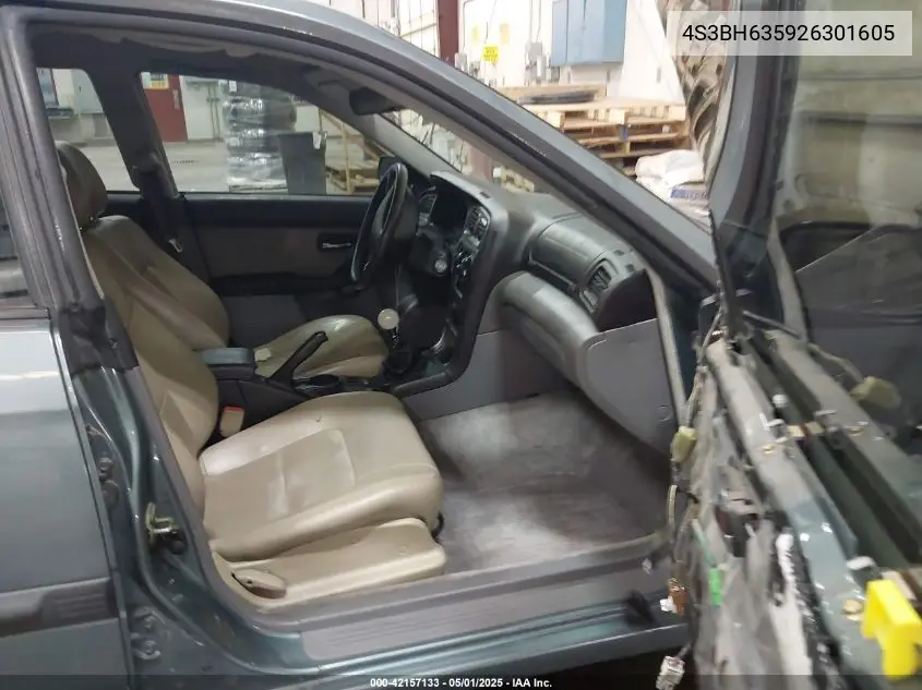 2002 Subaru Legacy L VIN: 4S3BH635926301605 Lot: 42157133