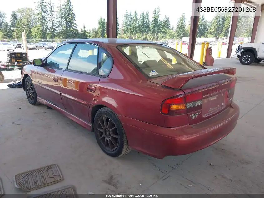 2002 Subaru Legacy Gt Limited VIN: 4S3BE656927201268 Lot: 42450811