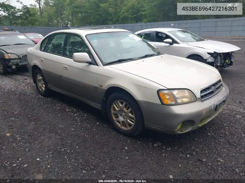 2002 Subaru Outback H6-3.0/H6-3.0 Vdc VIN: 4S3BE896427216301 Lot: 42462925