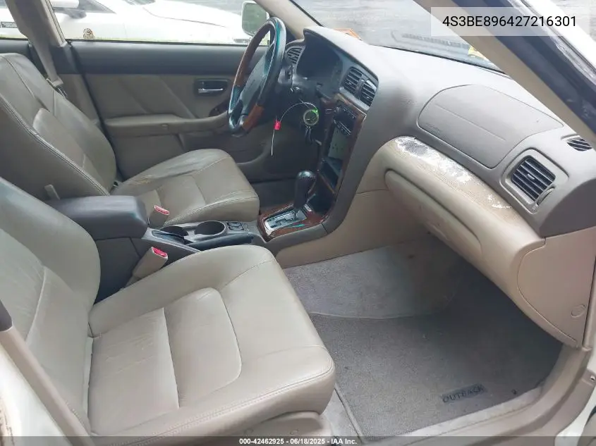 2002 Subaru Outback H6-3.0/H6-3.0 Vdc VIN: 4S3BE896427216301 Lot: 42462925