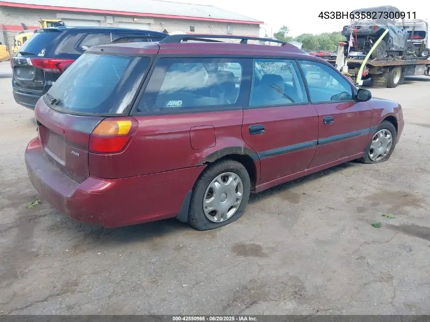 2002 Subaru Legacy L VIN: 4S3BH635827300911 Lot: 42550966