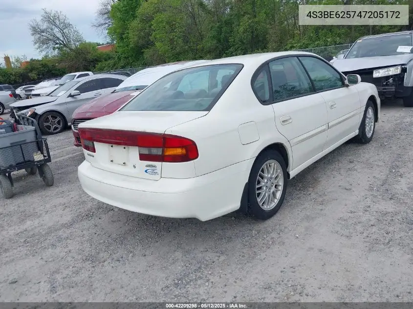 2004 Subaru Legacy L/L W/35Th Anniversary Edition VIN: 4S3BE625747205172 Lot: 42209298